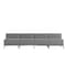 Flash Furniture 4 Piece Gray LeatherSoft Modular Lounge Set ZB-IMAG-MIDCH-4-GY-GG - alternate 5